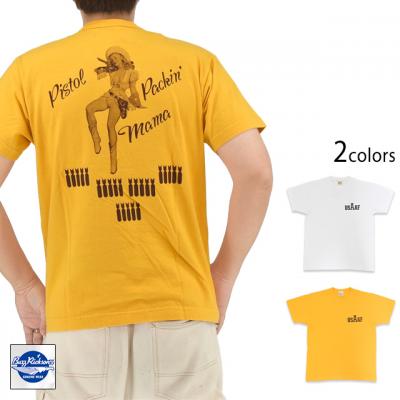 半袖Tシャツ「PISTOL PACK'N MAMA」◆BUZZ RICKSON'S