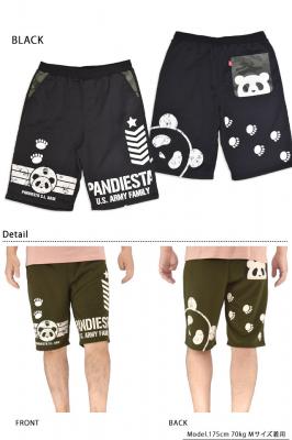 カモフラ部分使いミリタリーショーツ◆PANDIESTA JAPAN