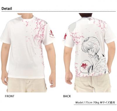 EVANGELION×錦 綾波夜桜半袖Tシャツ◆錦