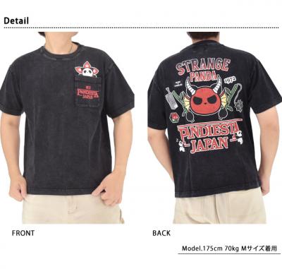 ストレンジパンダ半袖Tシャツ◆PANDIESTA JAPAN