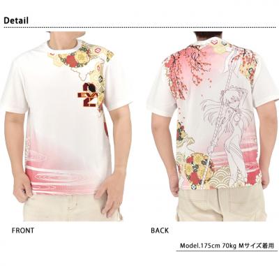 EVANGELION×錦 百華流水アスカ半袖Tシャツ◆錦