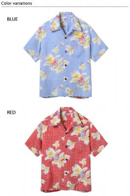 レーヨンアロハシャツ 「WHITE GINGER」◆SUN SURF
