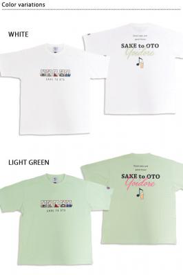 酒と音楽半袖Tシャツ◆YOIDORE