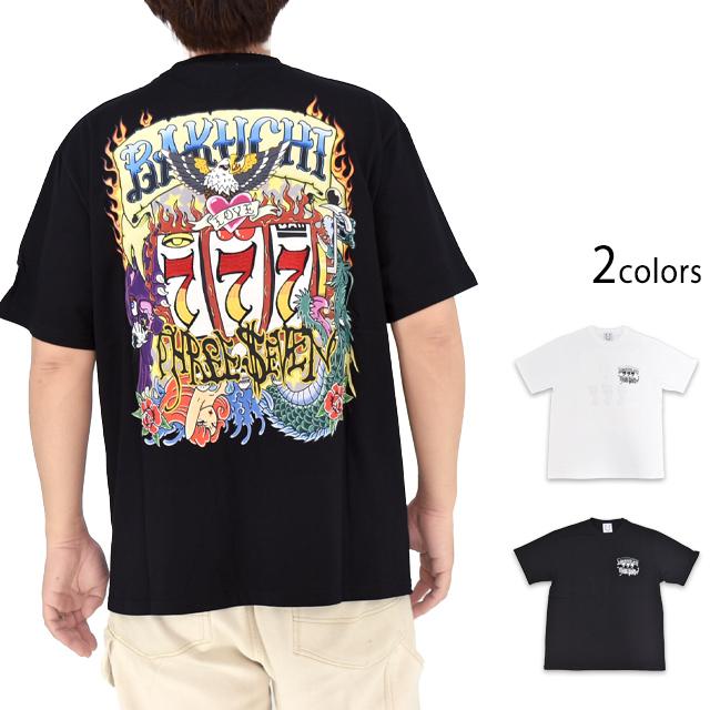 スロット半袖Tシャツ BAKUCHI 826530 バクチ ギャンブル スロット