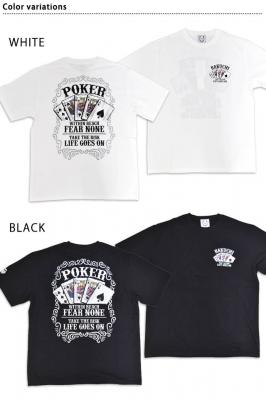 ポーカー半袖Tシャツ◆BAKUCHI