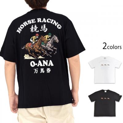 競馬半袖Tシャツ◆BAKUCHI