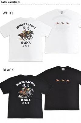 競馬半袖Tシャツ◆BAKUCHI