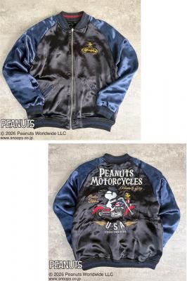 SNOOPYコラボ PEANUTS ロデオクラブリバーシブルスカジャン◆Flagstaff