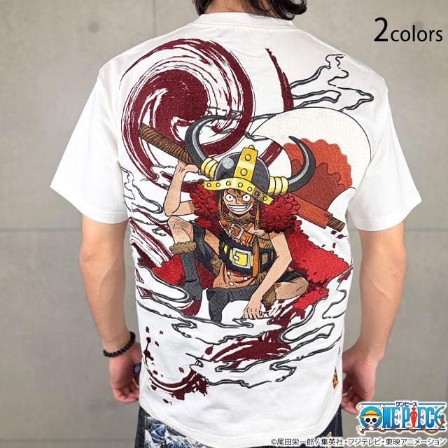 絡繰魂×ONE PIECE ルフィ「エルバフ」半袖Tシャツ 絡繰魂 262052 和柄