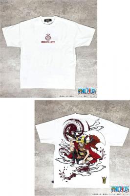 絡繰魂×ONE PIECE ルフィ「エルバフ」半袖Tシャツ◆絡繰魂