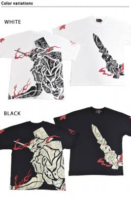 EVANGELION×錦 トライバル波初号機半袖Tシャツ◆錦