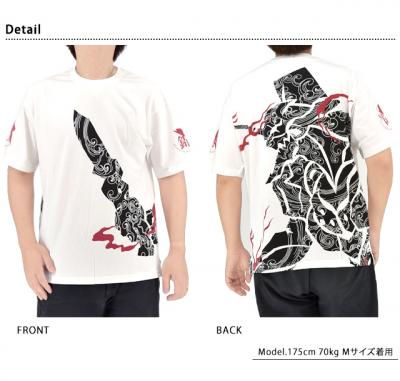 EVANGELION×錦 トライバル波初号機半袖Tシャツ◆錦