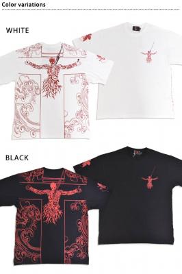 EVANGELION×錦 トライバルリリス半袖Tシャツ◆錦