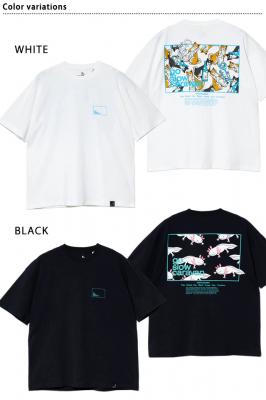 USA/C スクエアLOGOバックプリントゆったりTEE◆go slow caravan