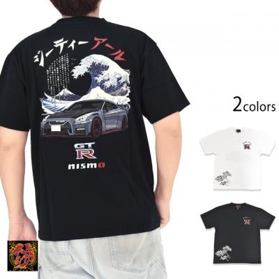 NISSAN×錦コラボ NISMO GTR35 波富士半袖Tシャツ◆錦