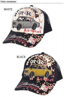 NISSAN×錦コラボ KPCG10型ハコスカ桜 サイドメッシュキャップ◆錦