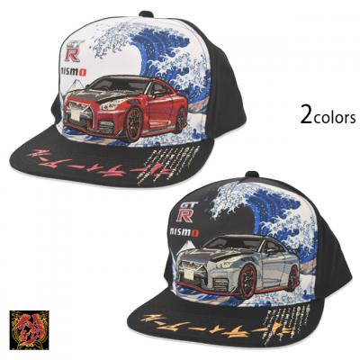 NISSAN×錦コラボ NISMO GTR35 フラットキャップ◆錦
