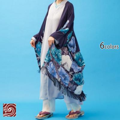 【UVカット加工】花錦羽織◆カヤ/レディース