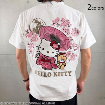 Hello Kitty×絡繰魂コラボ SAKURA半袖Tシャツ◆絡繰魂
