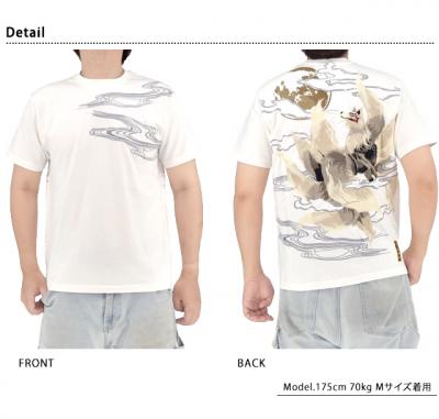 粋 月光九尾半袖Tシャツ◆絡繰魂