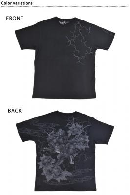 漆 唐獅子牡丹半袖Tシャツ◆絡繰魂
