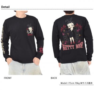 BETTY×ネバーマインド 天竺ロングTシャツ◆NEVER MIND