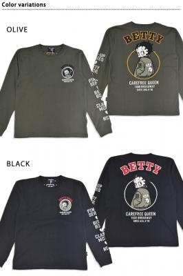 BETTY×ネバーマインド 天竺ロングTシャツ◆NEVER MIND
