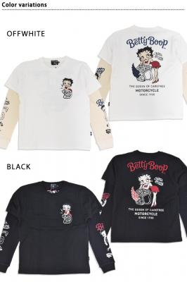 BETTY×ネバーマインド 天竺フェイクレイヤードロングTシャツ◆NEVER MIND