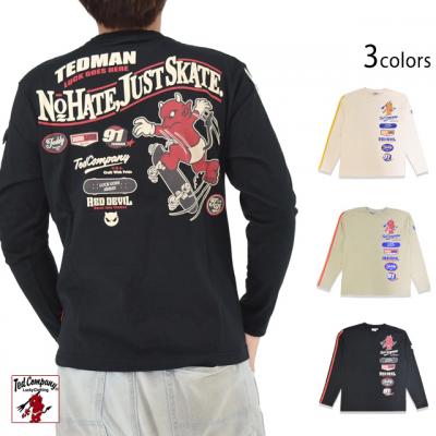 ロングTシャツ「スケートボード」◆TEDMAN/テッドマン