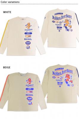ロングTシャツ「スケートボード」◆TEDMAN/テッドマン