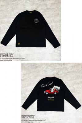 SNOOPYコラボ PEANUTS DRIVEロングTシャツ◆Flagstaff