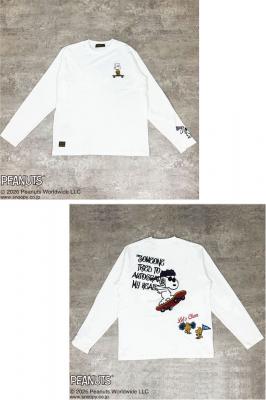 SNOOPYコラボ PEANUTS RIDEロングTシャツ◆Flagstaff