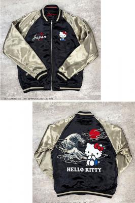 Hello Kitty×絡繰魂コラボ JAPANリバーシブルスカジャン◆絡繰魂