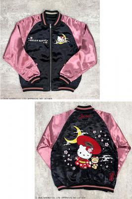 Hello Kitty×絡繰魂コラボ JAPANリバーシブルスカジャン◆絡繰魂