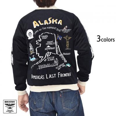 別珍スカジャン「ALASKA MAP」◆HOUSTON