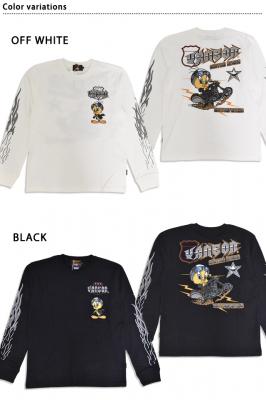 vanson×LOONEY 天竺ロングTシャツ◆vanson