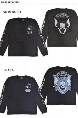 TOM&JERRYコラボ 天竺ロングTシャツ◆vanson