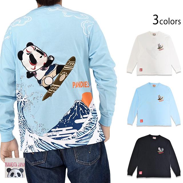 波富士歌舞伎パンダサーフロングTシャツ PANDIESTA JAPAN 536205