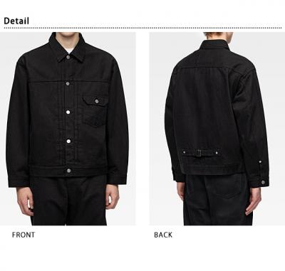#001 DENIM JACKET - 京黒紋付染めデニムジャケット◆桃太郎ジーンズ