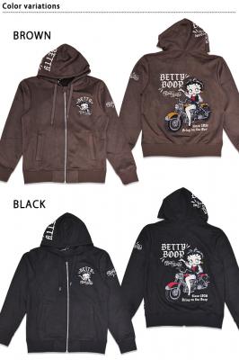 BETTY×ネバーマインド フェイクスエードフルジップパーカー◆NEVER MIND