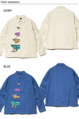 コーデュロイ前立て刺繍レギュラーシャツ◆go slow caravan