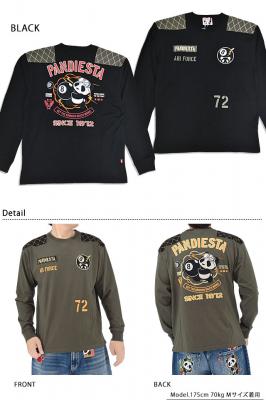 8ボールパンダミリタリーロングTシャツ◆PANDIESTA JAPAN