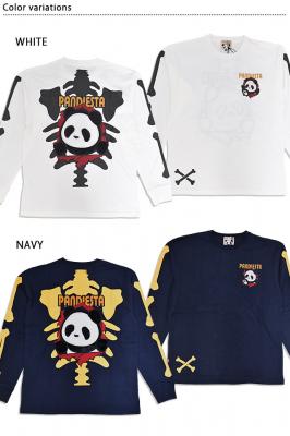 パンダボーン飛び出しロングTシャツ◆PANDIESTA JAPAN