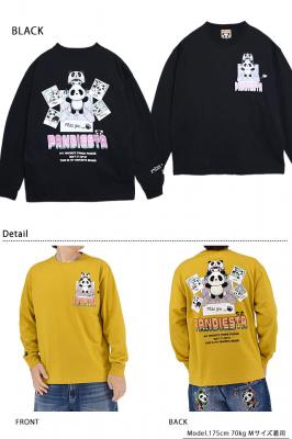 ガールwithパンダロングTシャツ◆PANDIESTA JAPAN