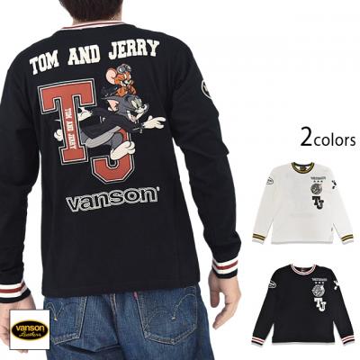 TOM&JERRYコラボ 天竺ロングTシャツ◆vanson