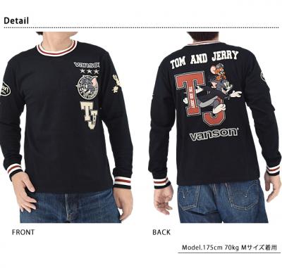 TOM&JERRYコラボ 天竺ロングTシャツ◆vanson