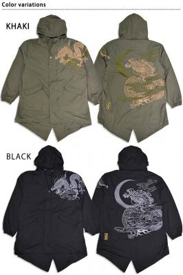 粋 月光龍3WAYモッズコート◆絡繰魂