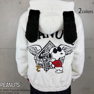 SNOOPYコラボ PEANUTS ファーパーカー◆Flagstaff