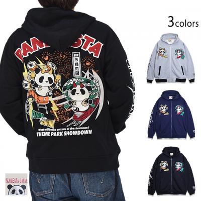 風雷熊猫コースタージップパーカー◆PANDIESTA JAPAN