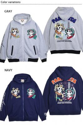 風雷熊猫コースタージップパーカー◆PANDIESTA JAPAN